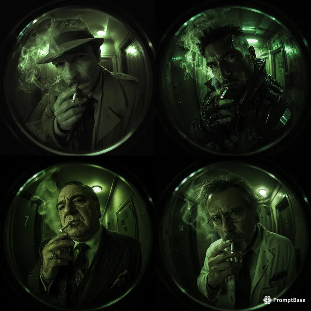 Peephole Surveillance Portraits