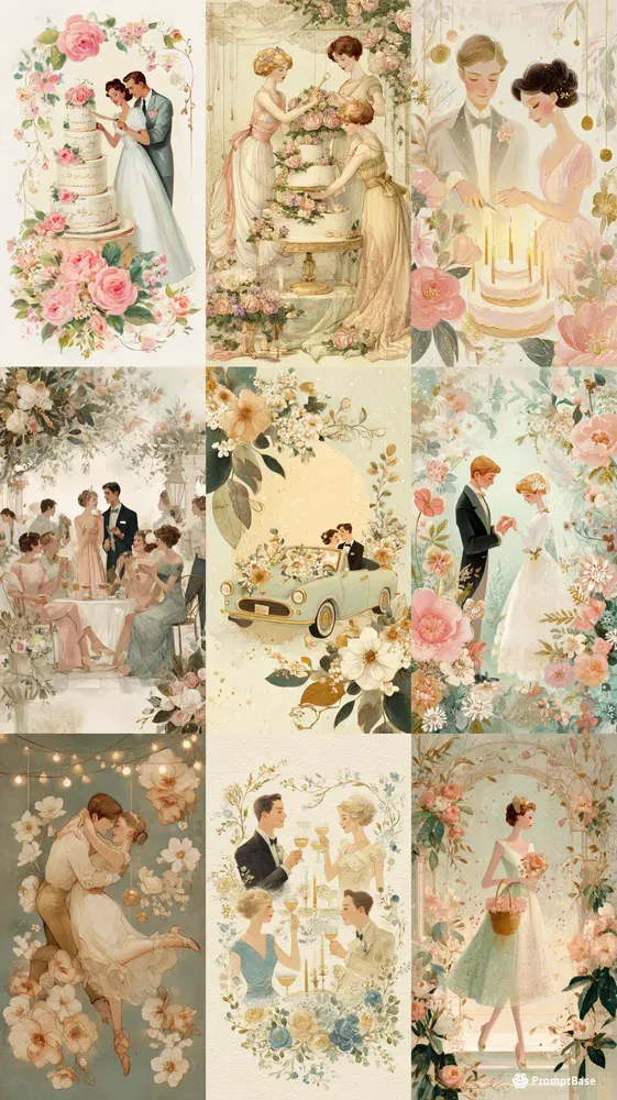 Romantic Vintage Wedding Invitations