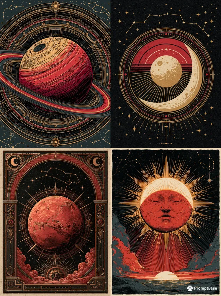Vintage Art Astrology