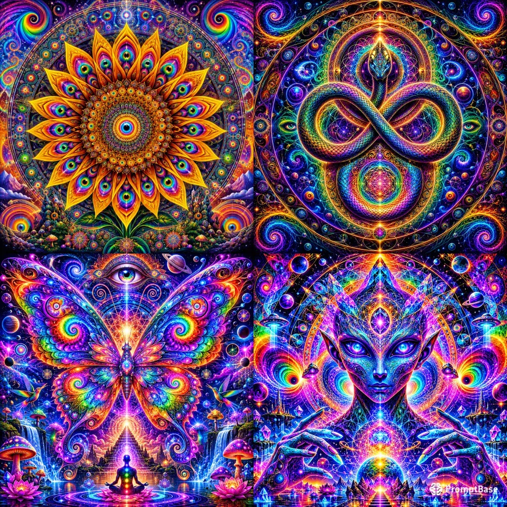 Psychedelic Fractal Mandalas