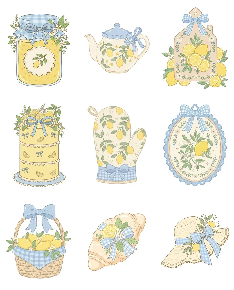 Lemon Cottagecore Clipart