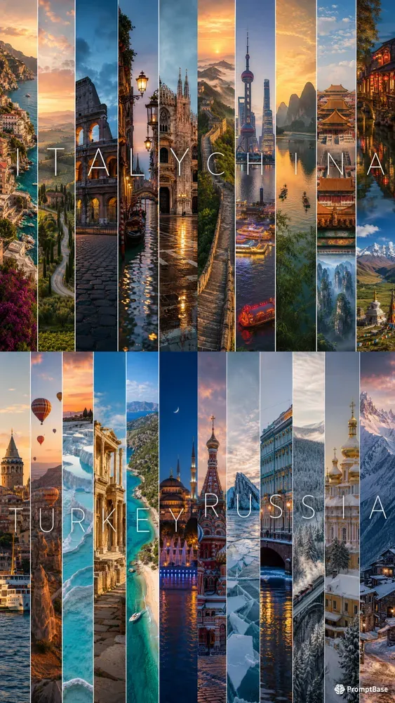 Cinematic Destination Letter Posters
