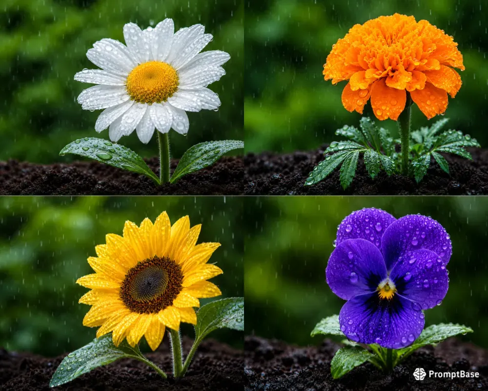 Rainkissed Macro Flower Photos