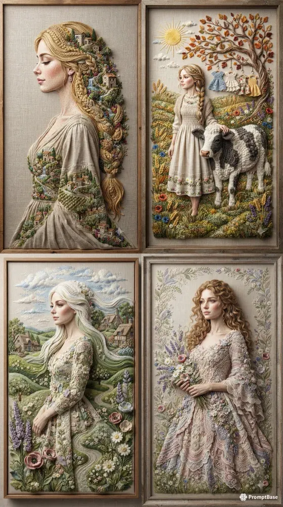 Crochet Heirloom Fiber Art
