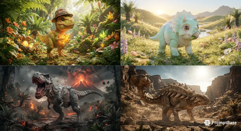 3D Dinosaur Art