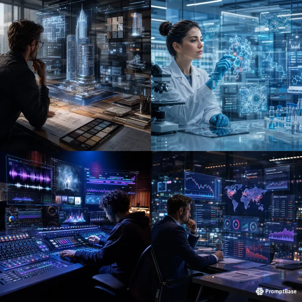 Cinematic Holographic Workspace Concepts