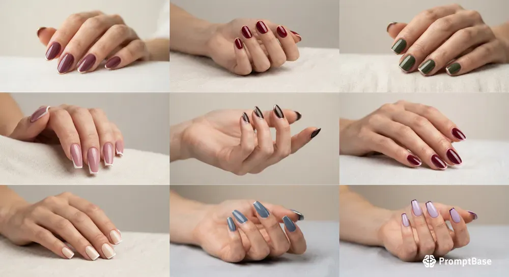 Minimalist Solid Color Nail Art