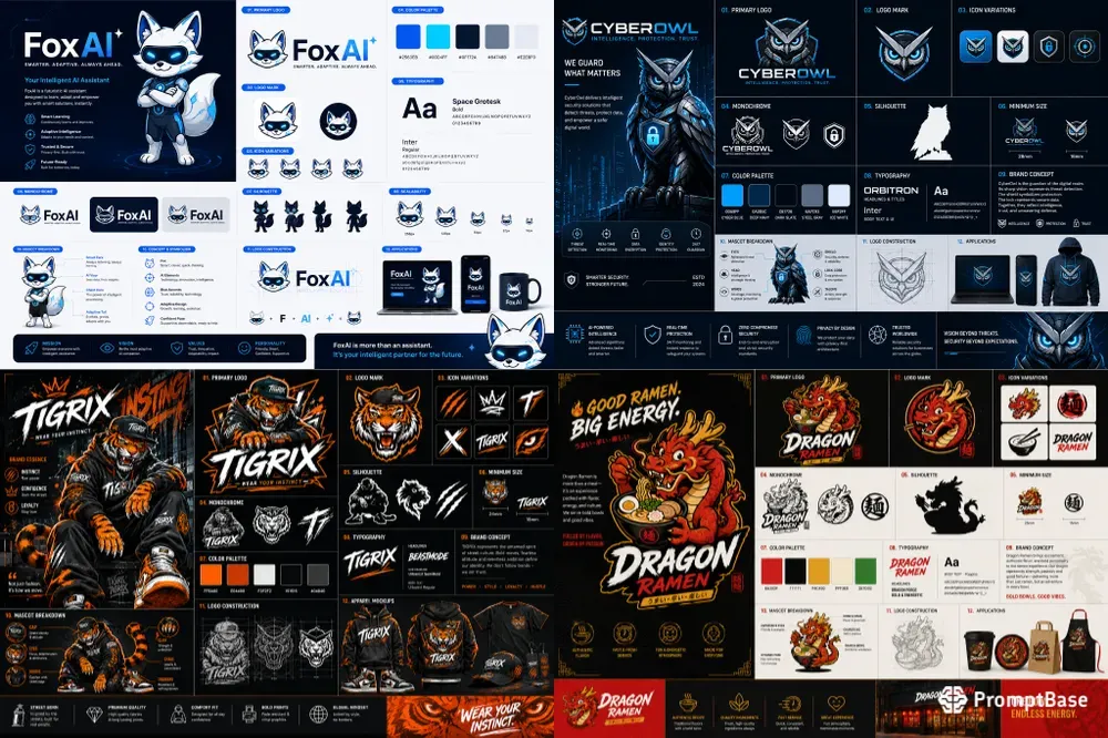 Mascot Brand Identity System Generator