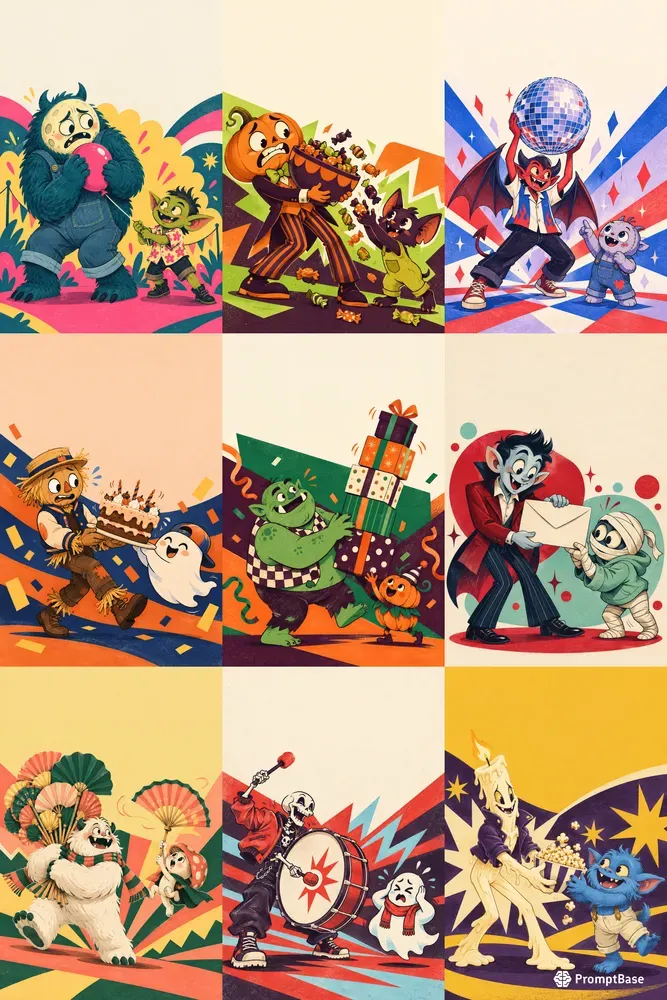 Monster Festival Key Visuals