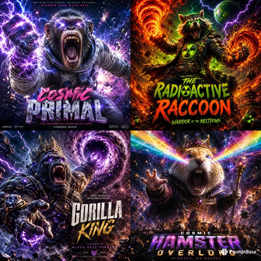 Cosmic Chaos Poster Generator