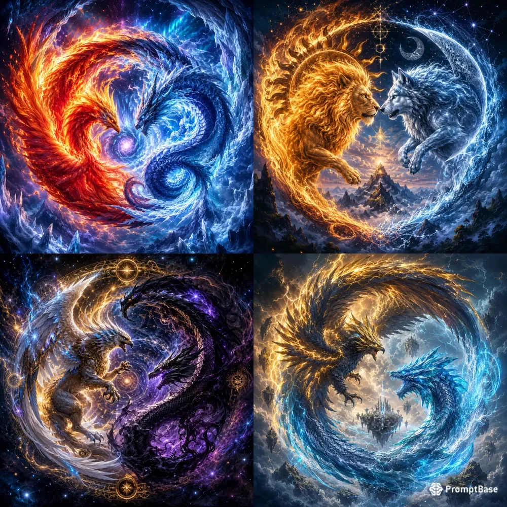 Mythic Fire Ice Creatures