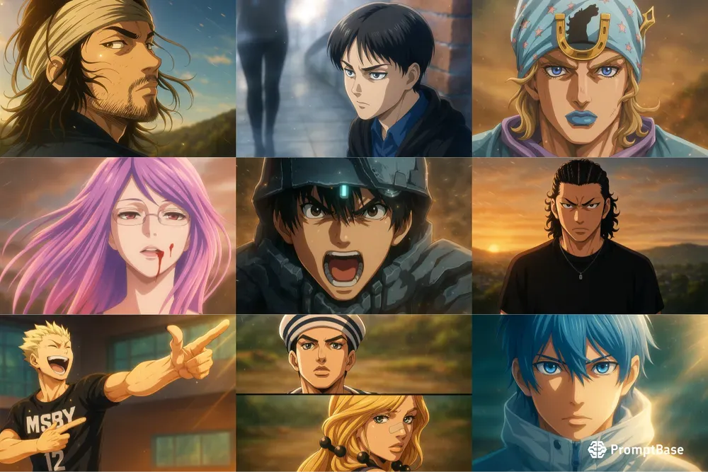 Modern Anime Frames From Manga Panels