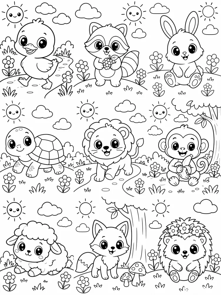 Kids Coloring Page Generator