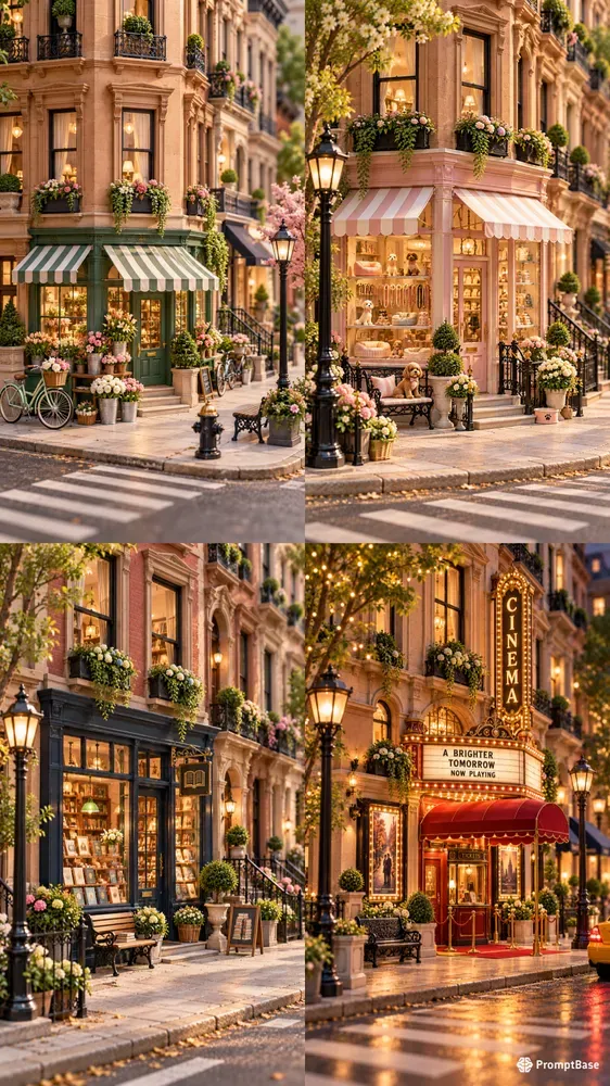 Upper East Side 3D Diorama Shops