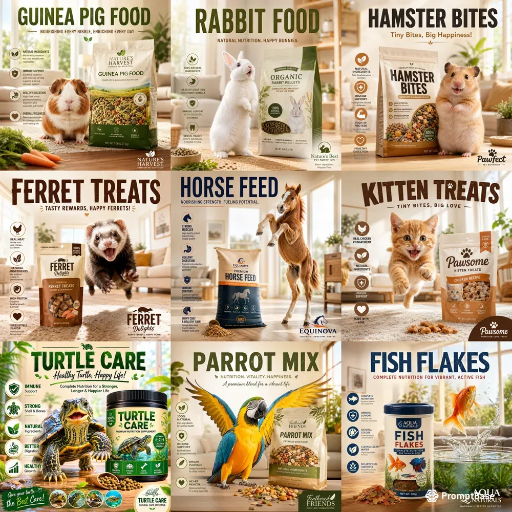 Pet Product Ad Poster Kits