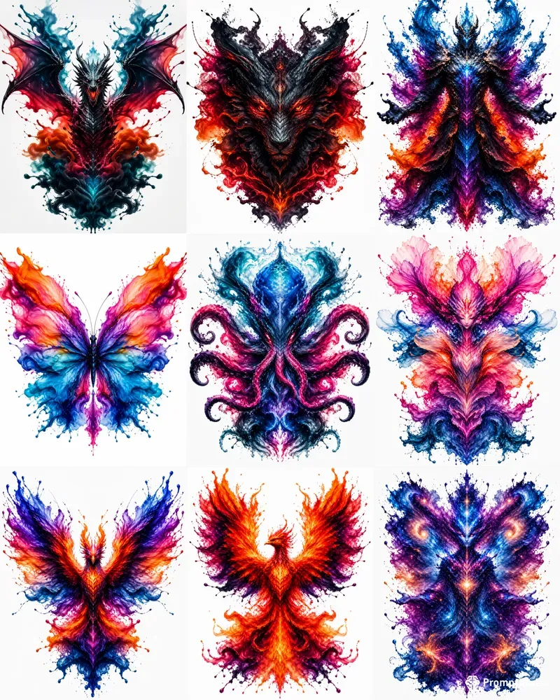 Spectacular Inkborn Symmetry Creatures