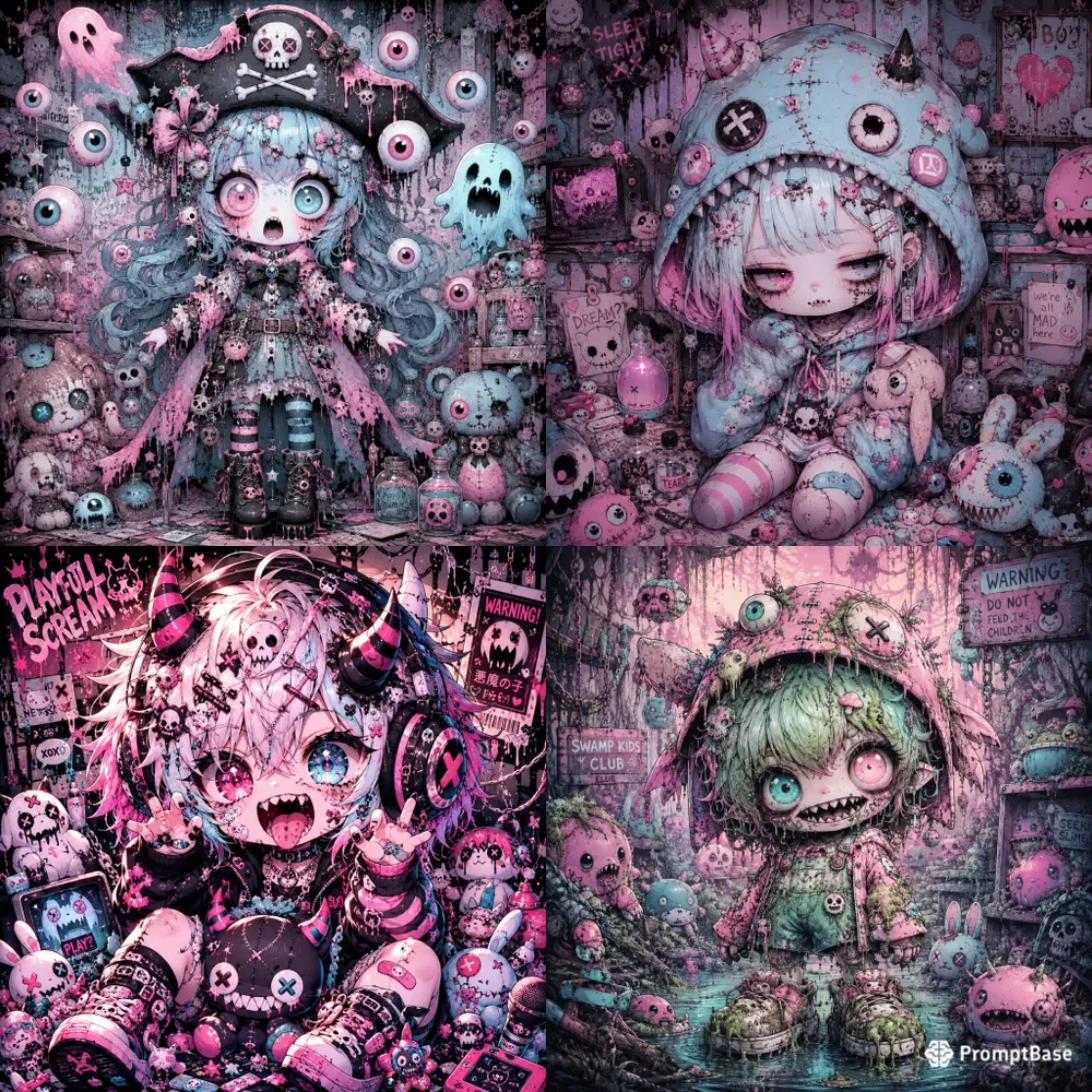 Creepy Cute Chibi Horror Packs