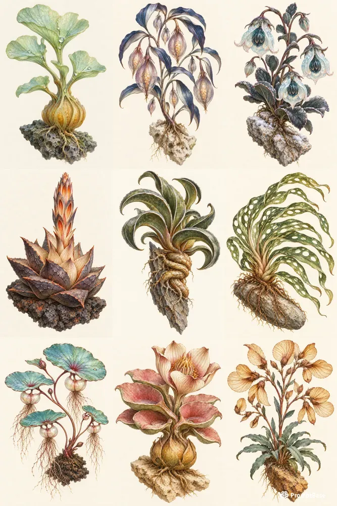 Fantasy Plant Illustrations