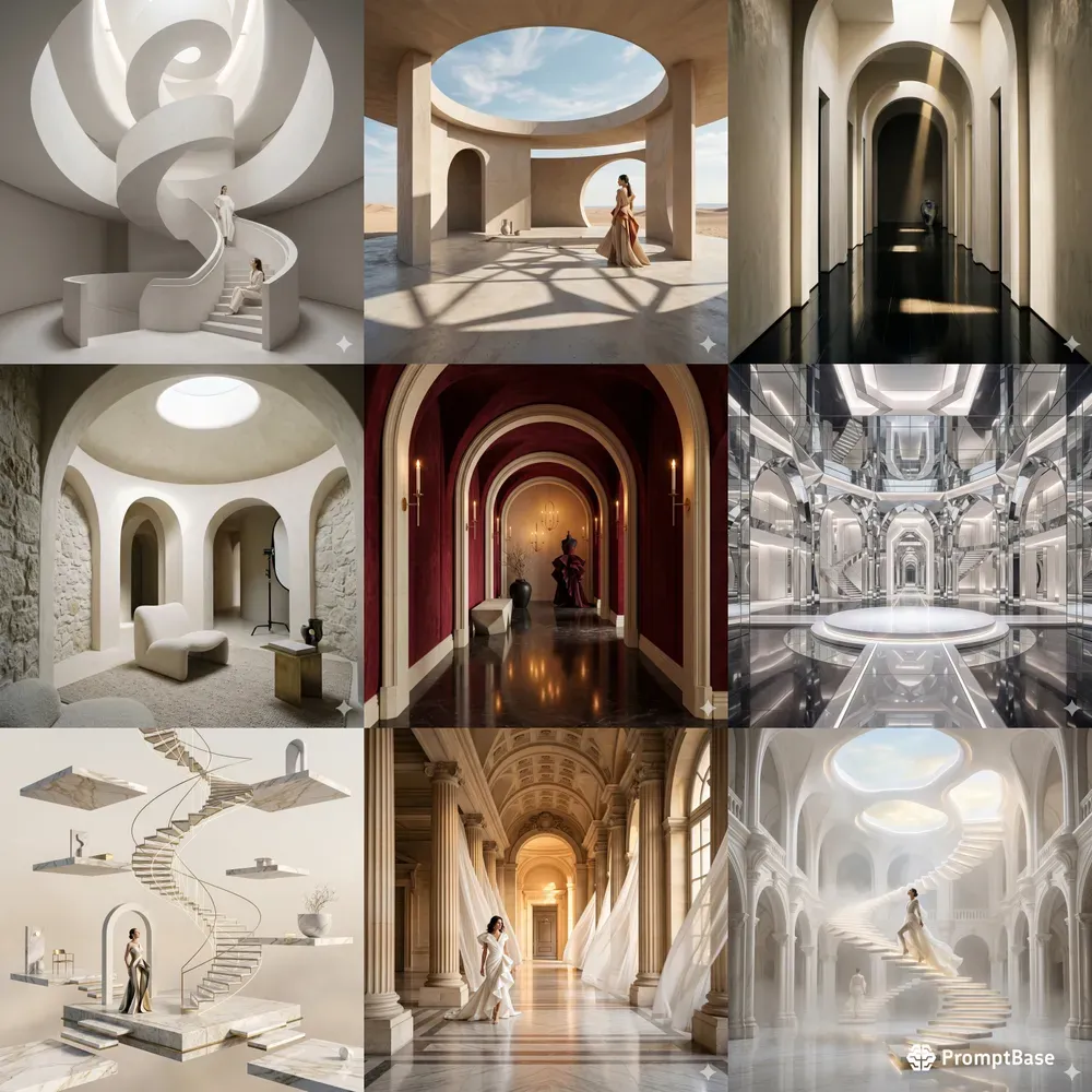 Surreal Editorial Architectures