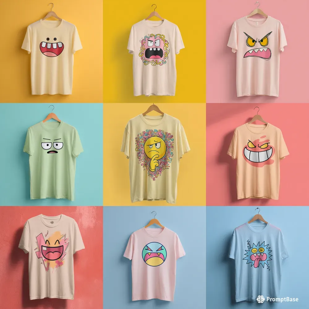 Pastelmoods Emoji Tshirt Graphics