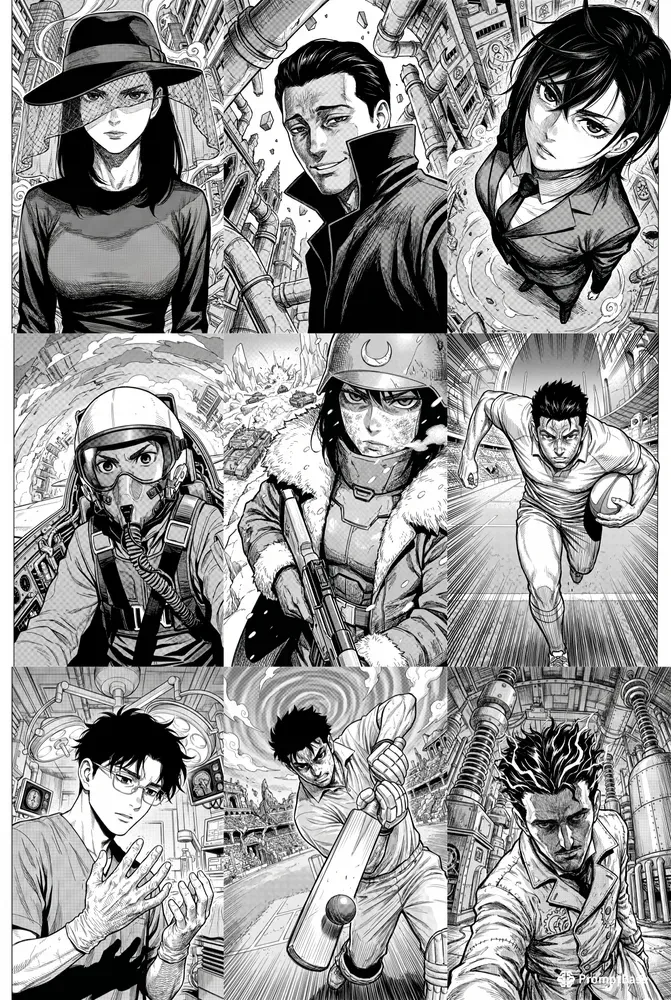 Yukinobu Tatsu Style Dandadan Manga Art