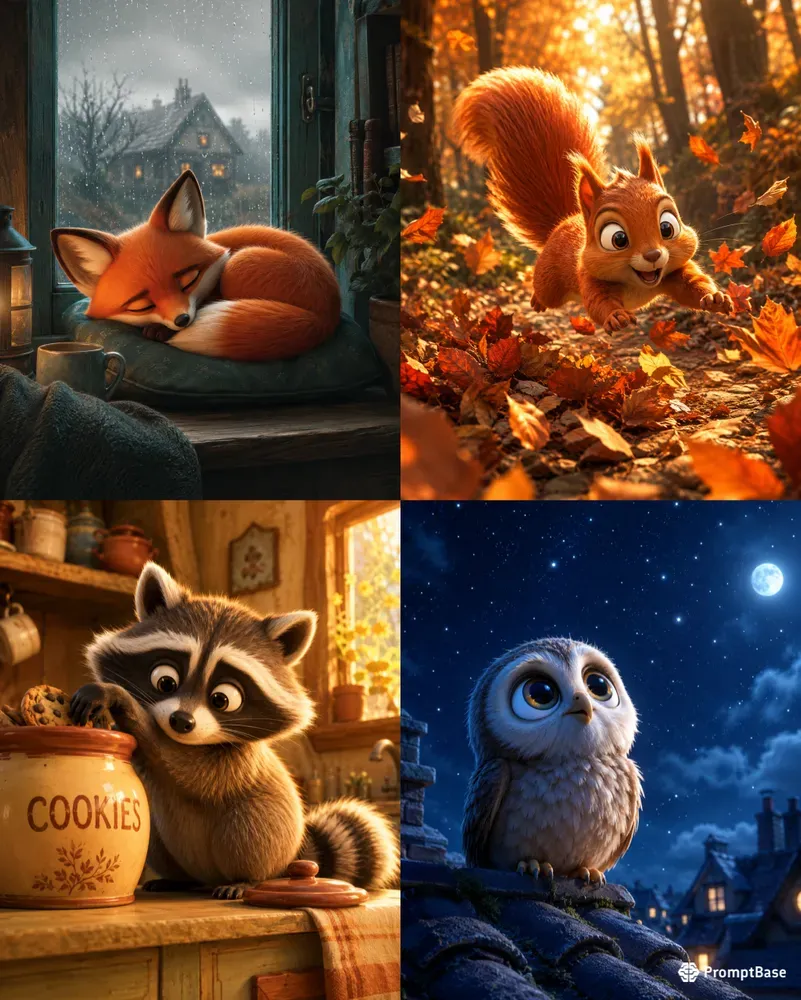 Pixar Animal Character Scene Builders