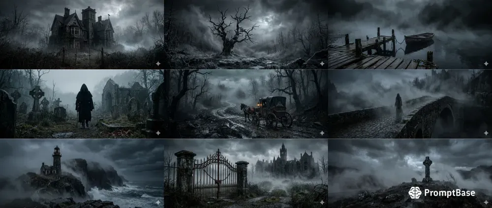 Atmospheric Gothic Scenes