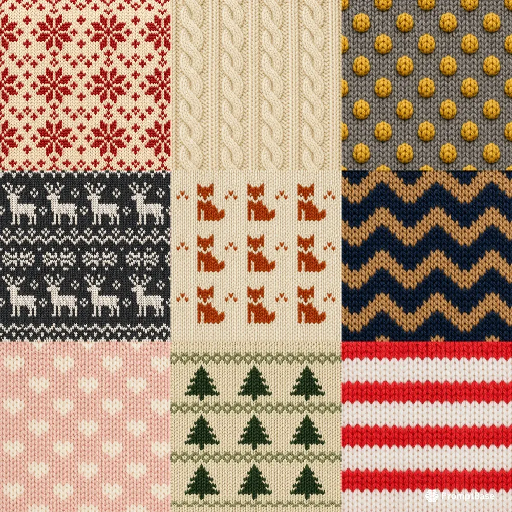 Chunky Knit Seamless Textures