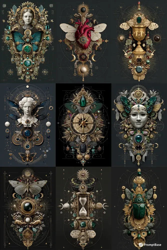 Ornate Alchemy Relic Art Style