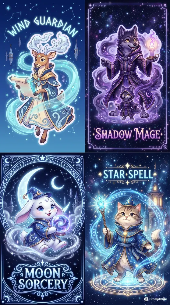 Magic Academy Fantasy Stickers