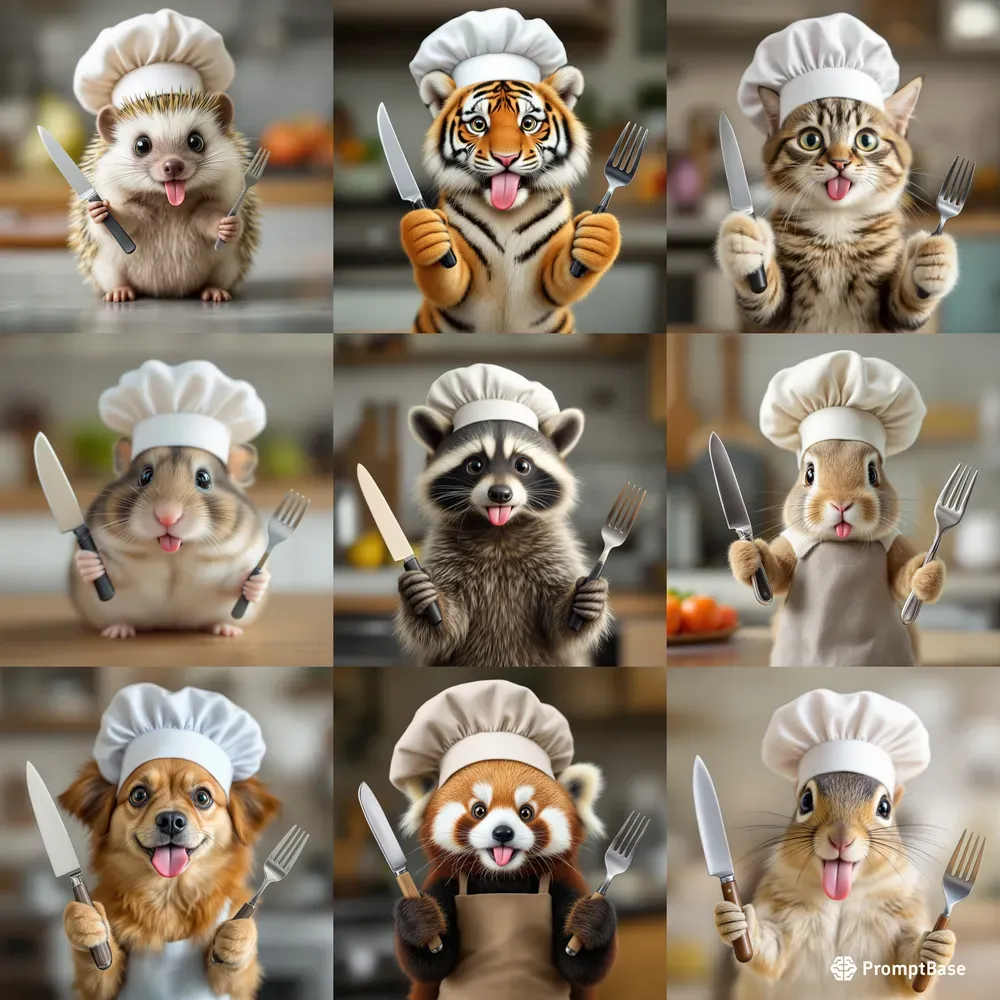 Funny Animal Chefs Photos