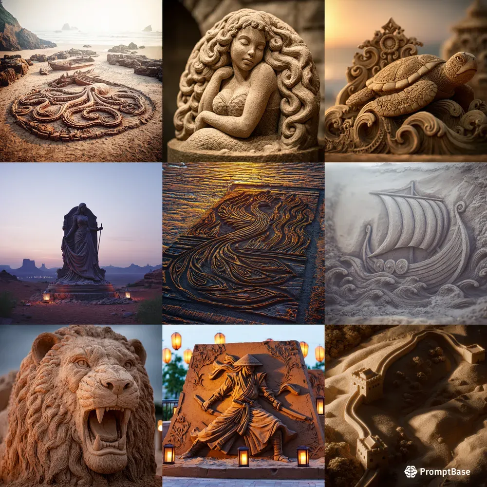 Sand Sculptures Modeling