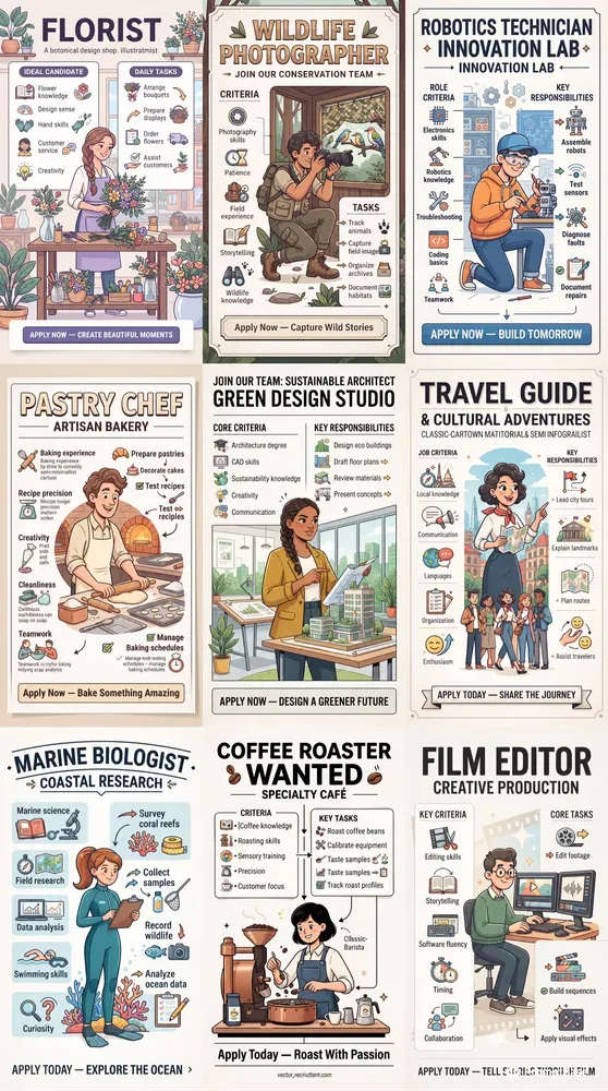 Cartoon Job Vacancy Posters