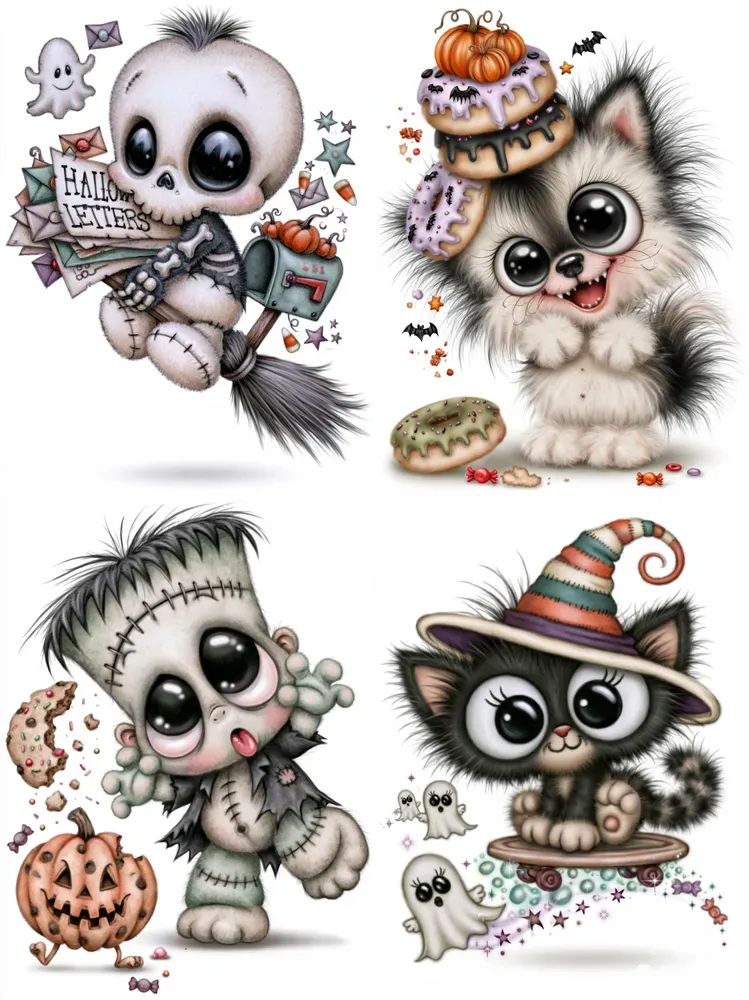 Crazy Cute Halloween Characters