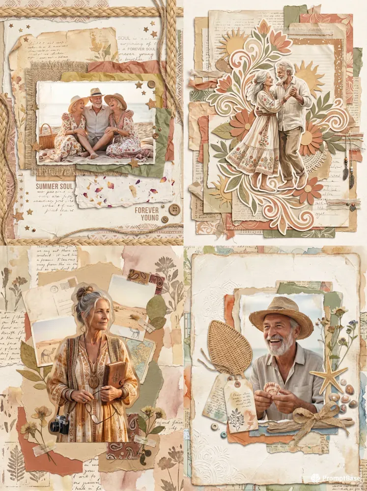 Boho Summer Seniors Junk Journals