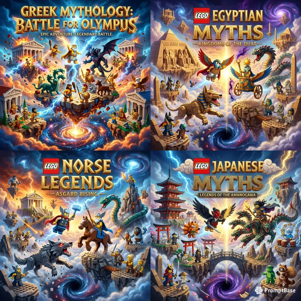 Lego Mythology Movie Posters