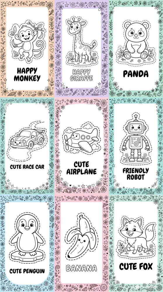 Venerable Kids Coloring Book Pages Art