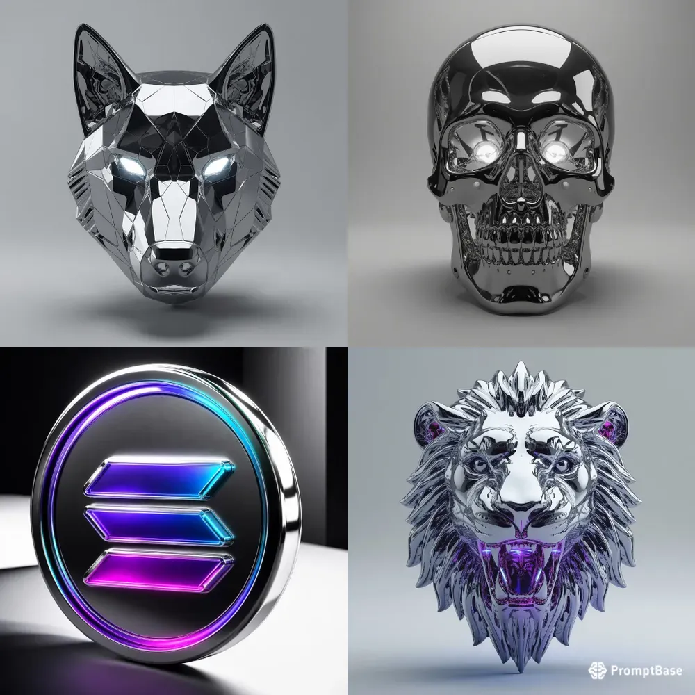 Modern 3D Liquid Chrome UI Icons