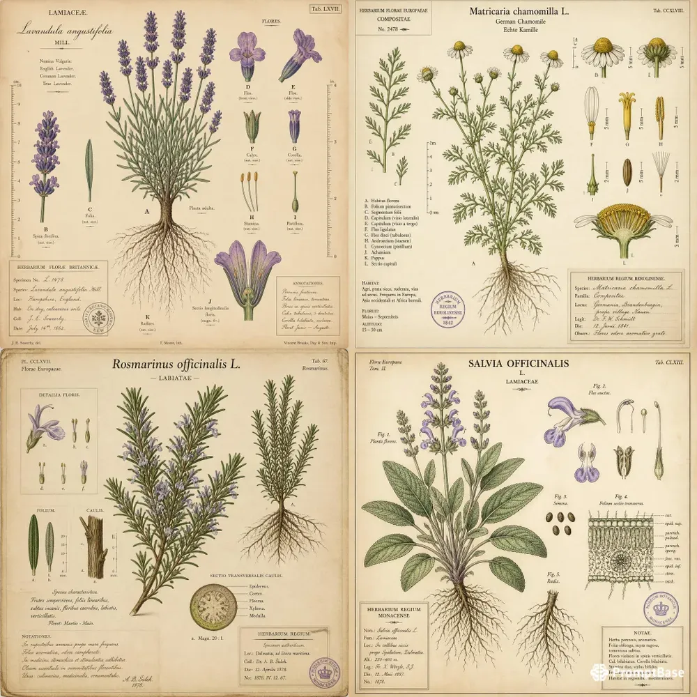 Medicinal Herbs Botanical Generator