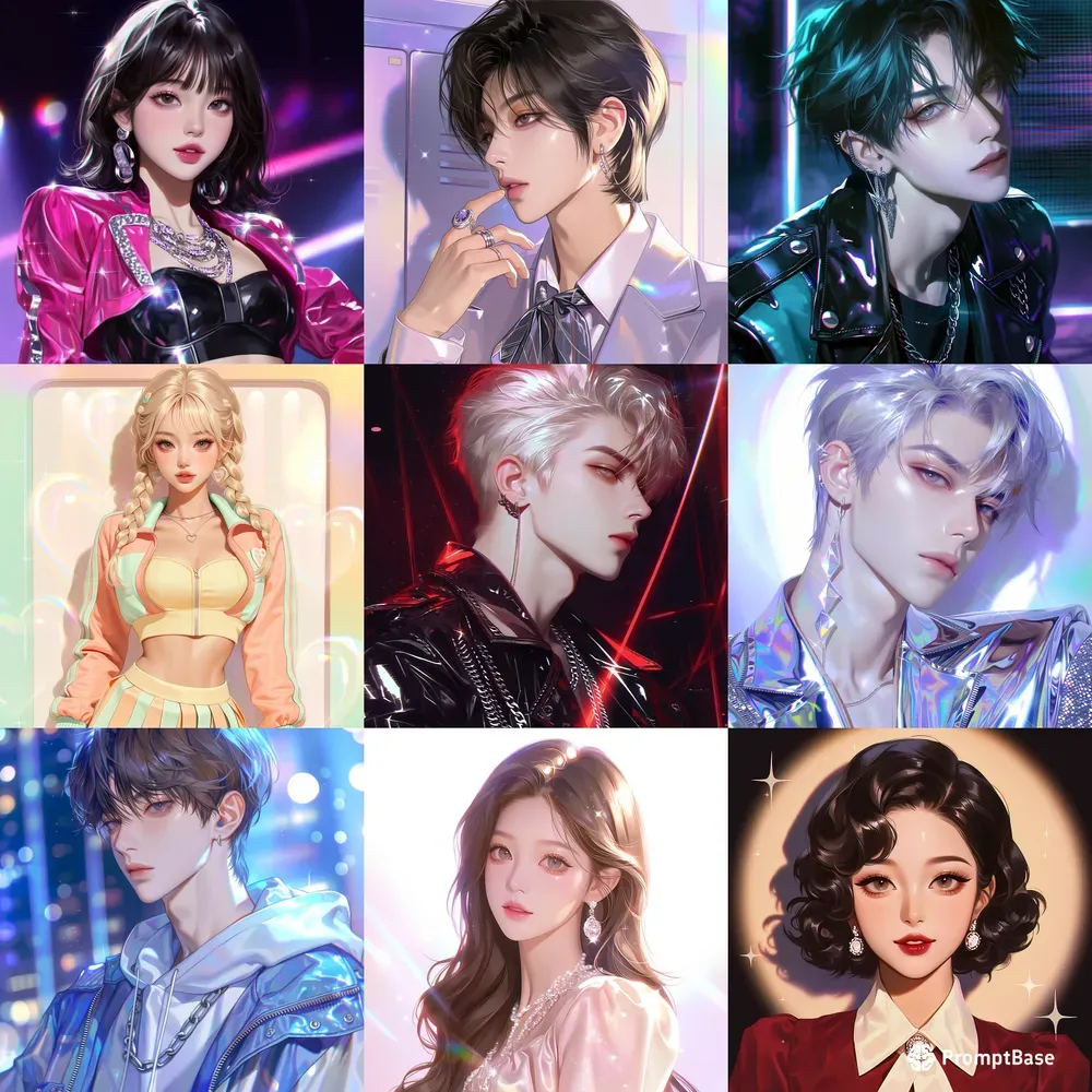 Glossy Kpop Portraits