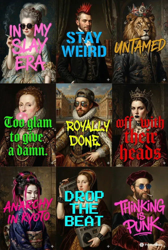 Punk Royalty Poster Art Style