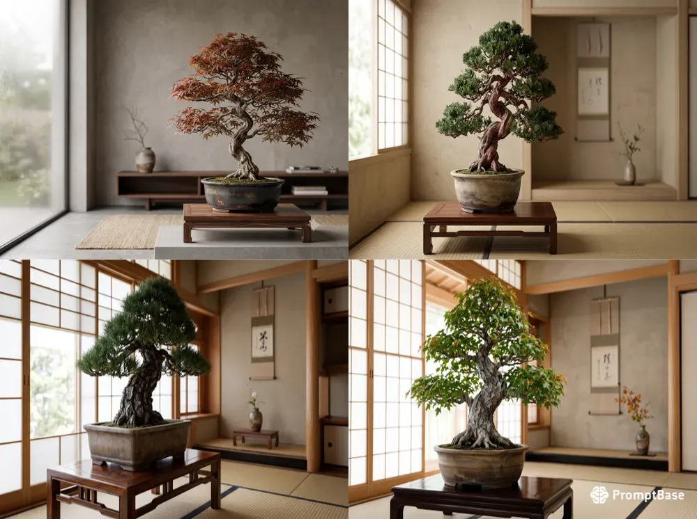 Ultrarealistic Luxury Japanese Bonsai