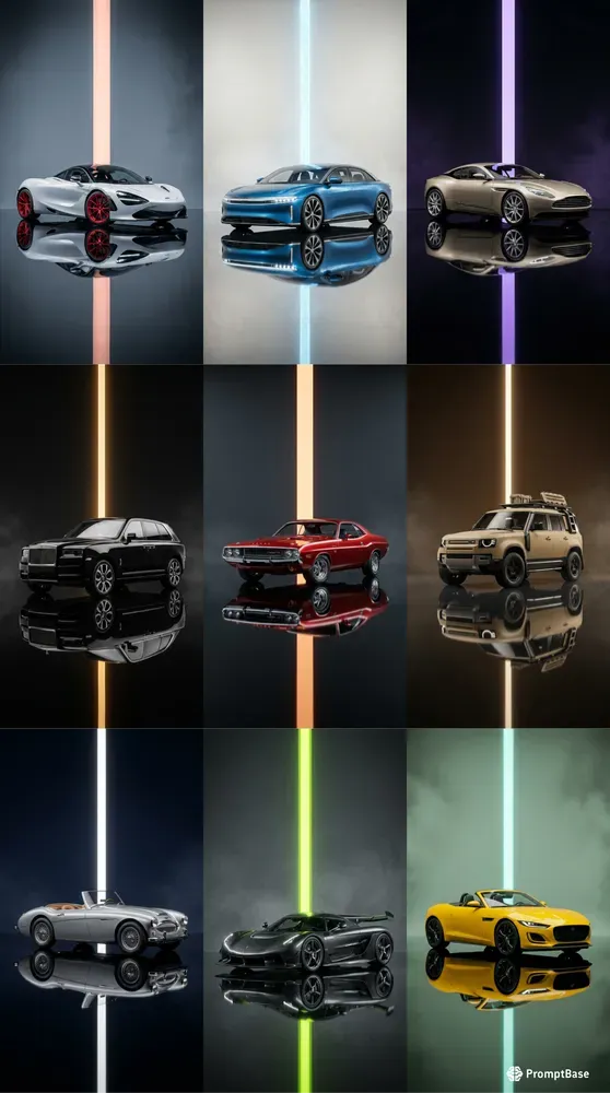 Mirrored Horizon Monolith Light Stages