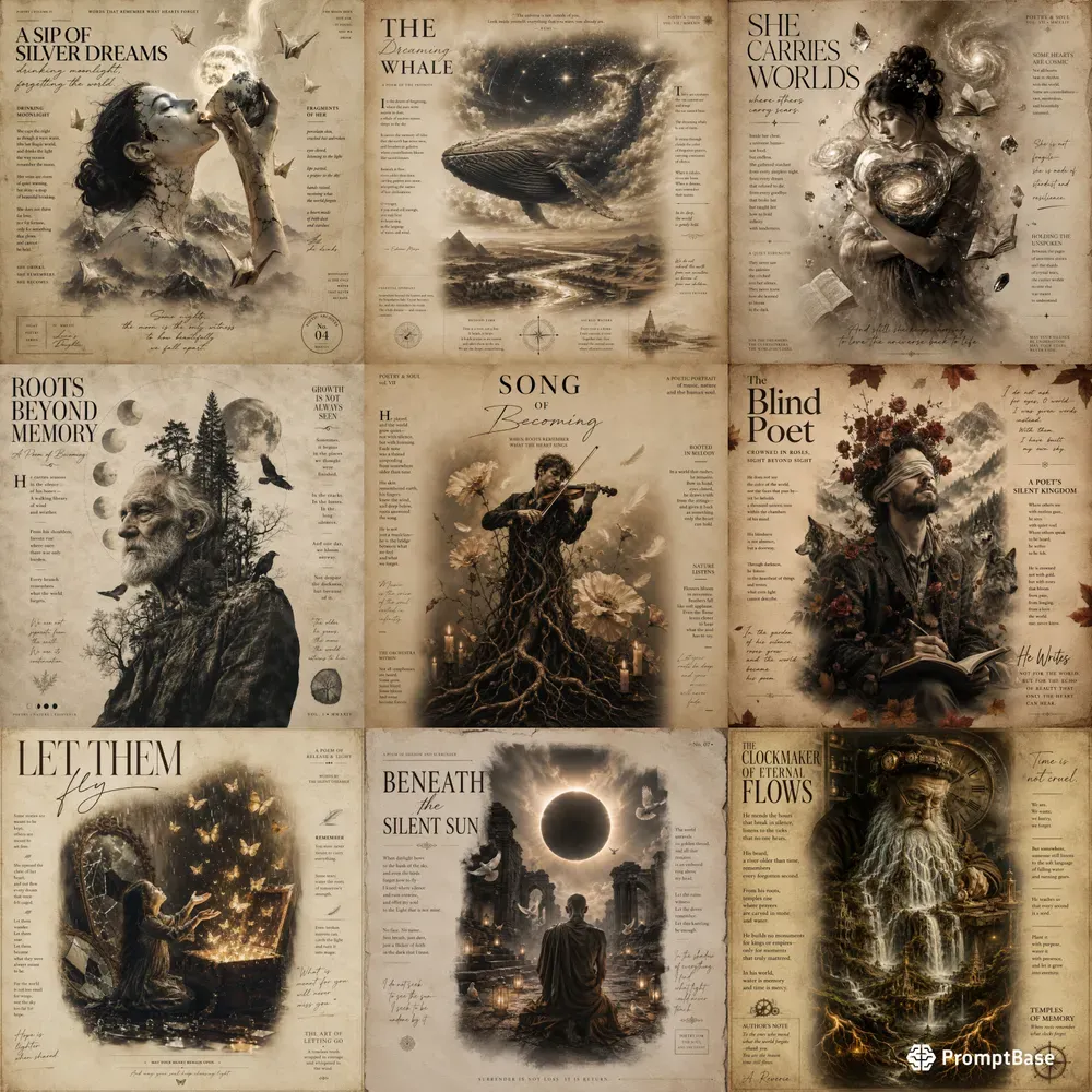 Surreal Poetry Poster Generator