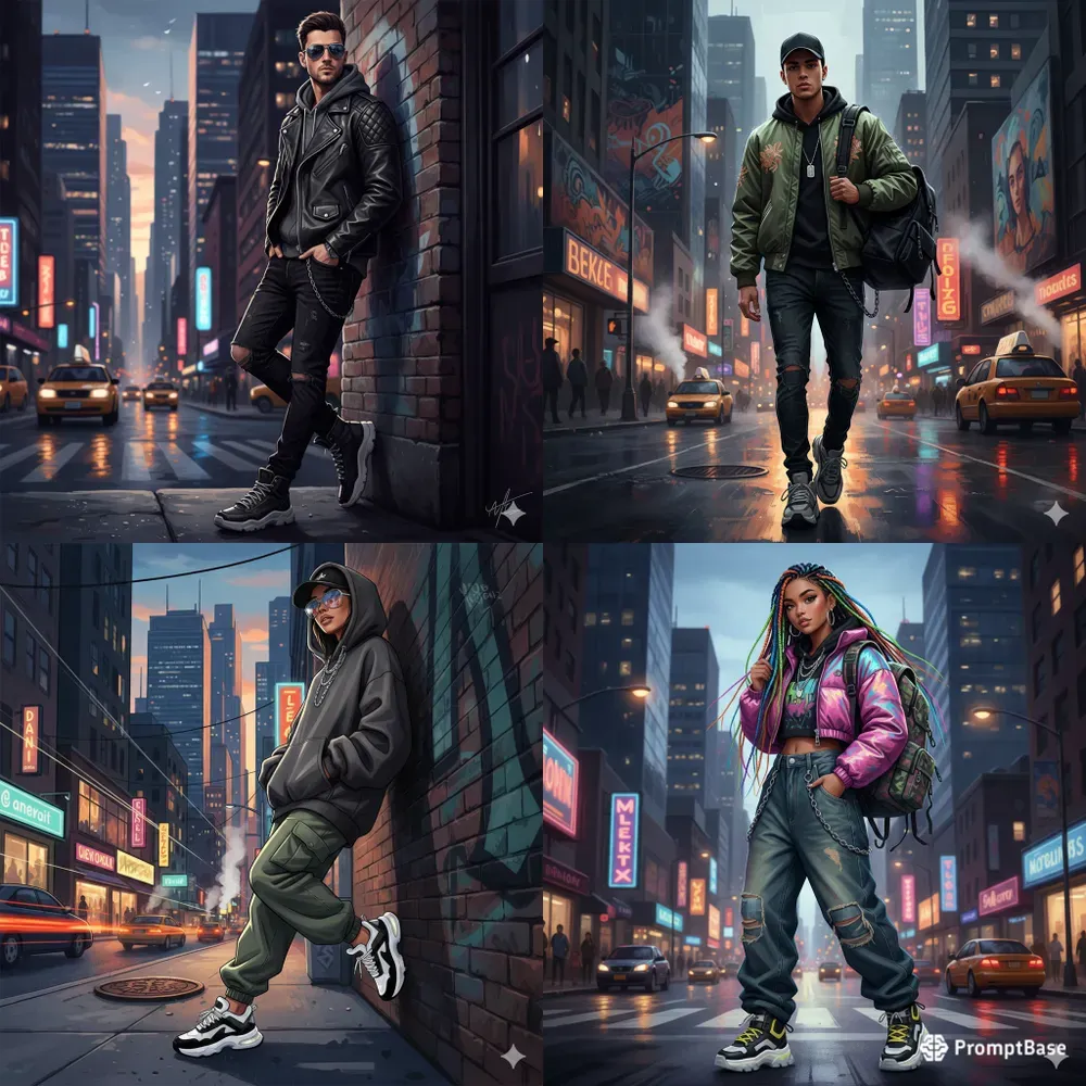 Urban Fashion Illustrations