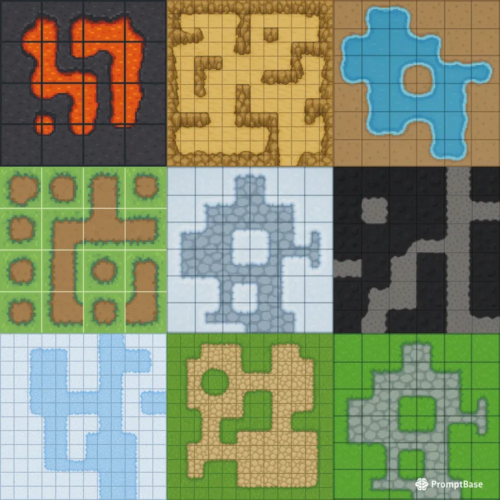 Top Down Pixel Art Tilesets