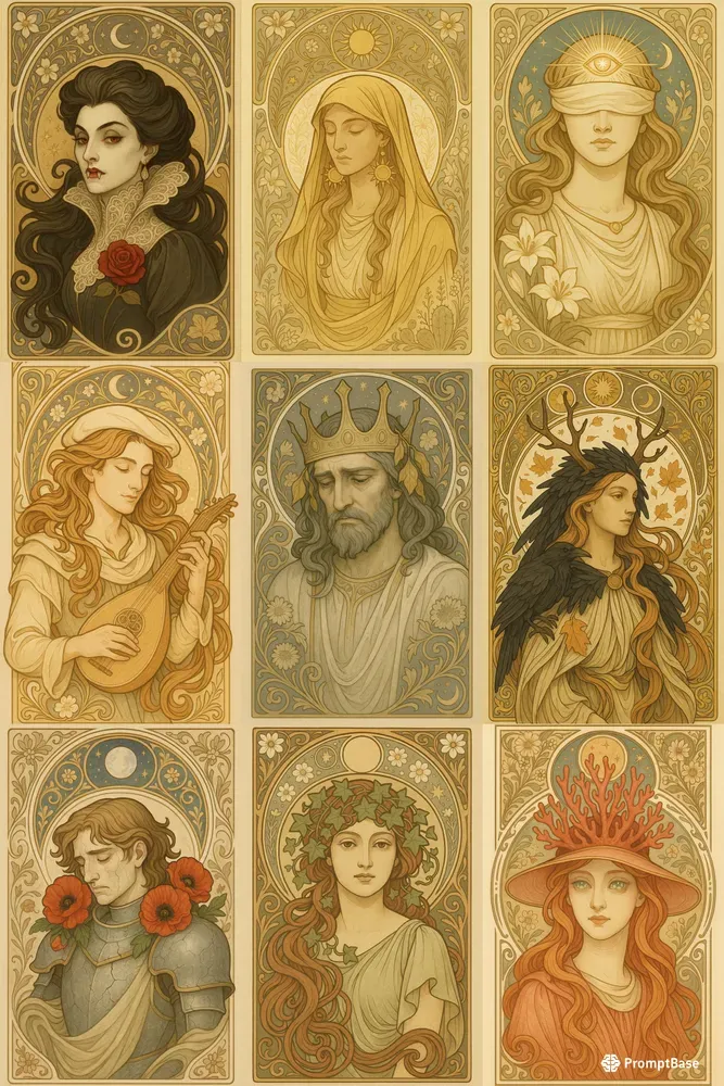 Art Nouveau Character Busts