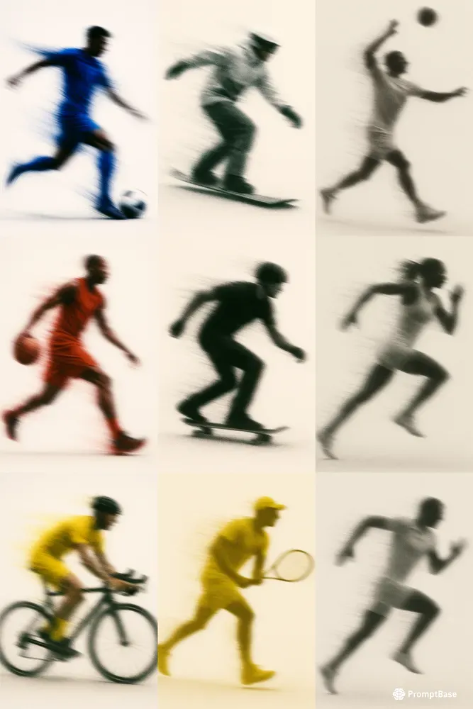 Athlete Motion Blur Premium Sports Ads
