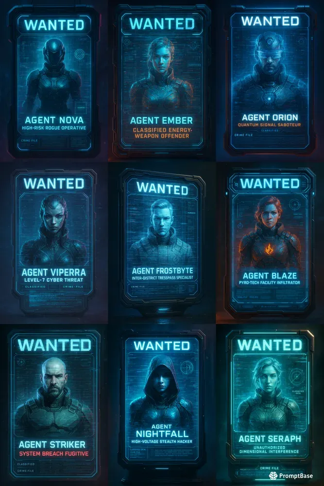 Neon Hologram Bounty Alerts