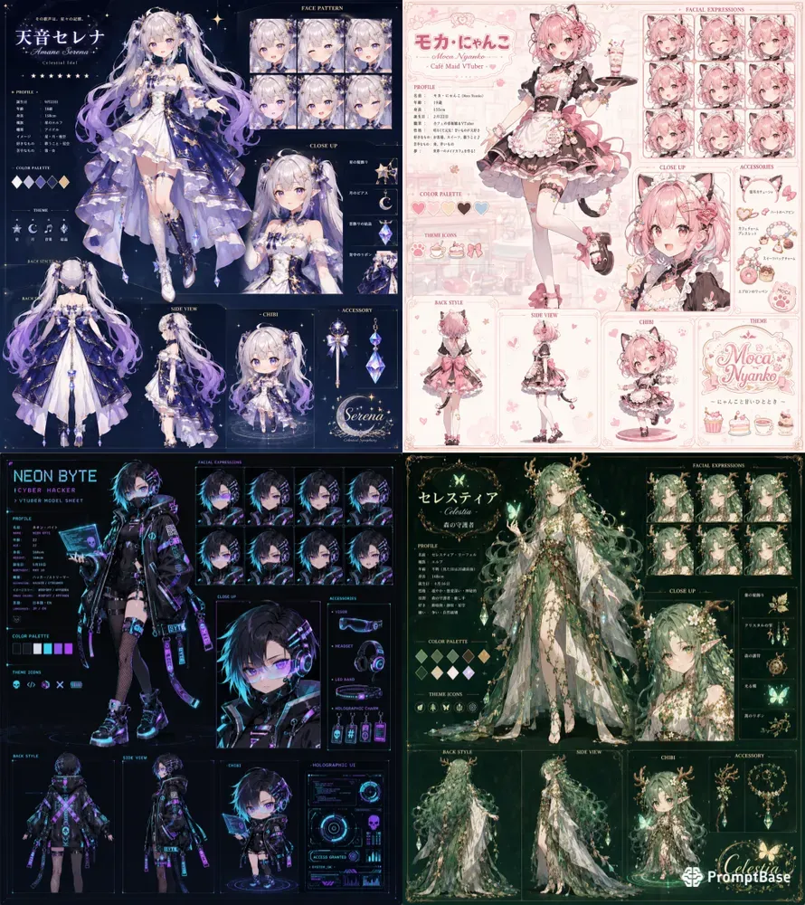 Premium Vtuber Character Designs